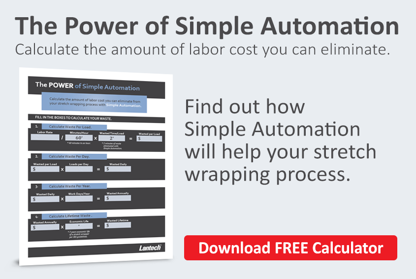 cost savings with semi-automatic stretch wrappers